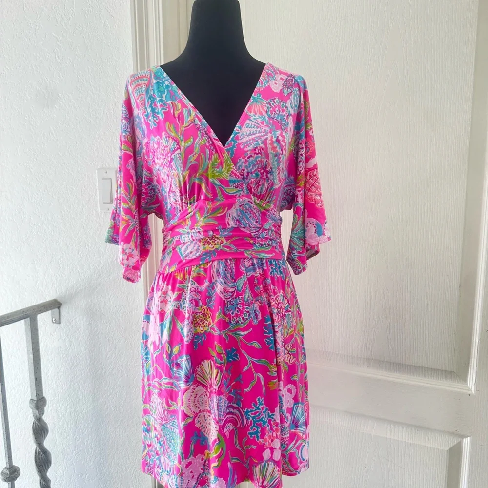 Lilly Pulitzer Parigi Romper Shell me Something Good Sz XXS - Picture 2 of 14